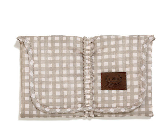 Portable Changing Pad Beige Vichy