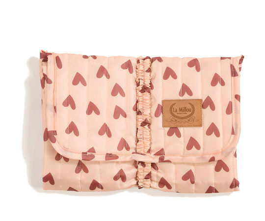 La Millou Tragbare Wickelauflage Heartbeat Rosa