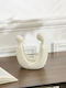Mora Candle Holder Suitable for Tealights Made of Polyresin in White Colour 15x17x9.5cm