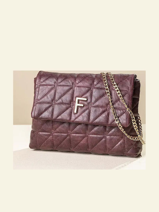 Fragola Damen Flap Bag Burgundy Vintage