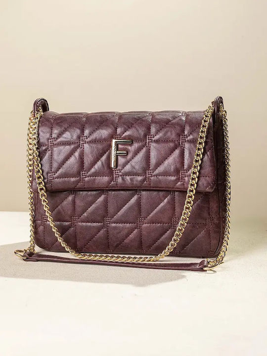 Fragola Women's Shoulder Crossbody Bag Burgundy