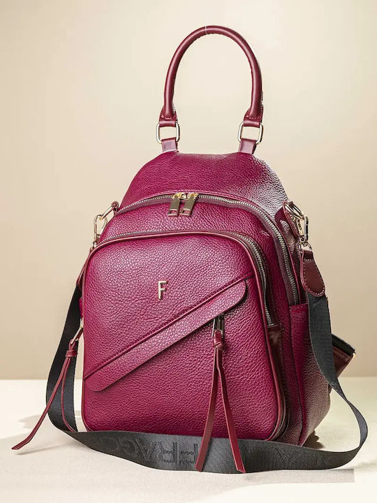 Fragola Women's Backpack / Shoulder Bag Burgundy