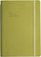 Type Center Daily Agenda A5 2027 Green Leather 14x20.5cm with Personalization