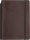 Type Center Εβδομαδιαία Ατζέντα A5 2027 Καφέ Δερμάτινη 14x20.5εκ. (με Προσωποποίηση)
