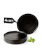 Miamio Negru Ceramică Set de Vase 20buc