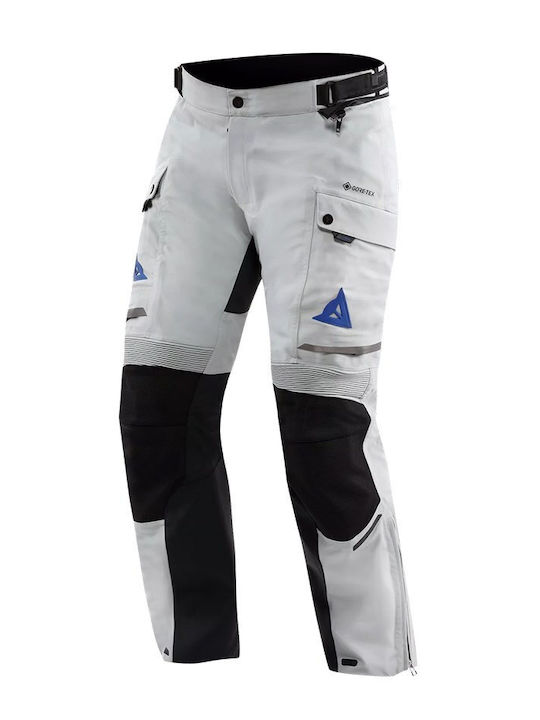 Dainese Super Expedition Men's Riding Pants 4 Seasons Waterproof Light Grey/Blue Dainese Super Expedition Men's Riding Pants 4 Seasons Waterproof Light Grey/Blue