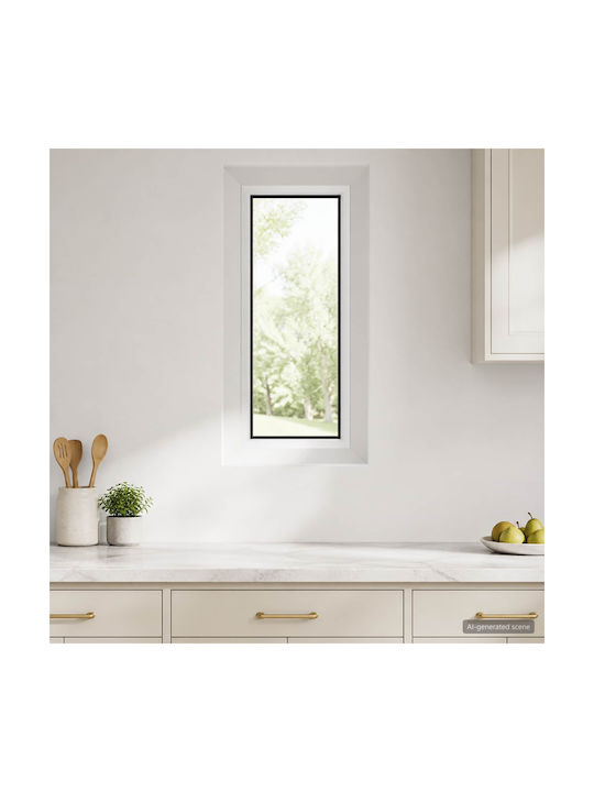 vidaXL Hinged PVC Window Risor W30xH60cm