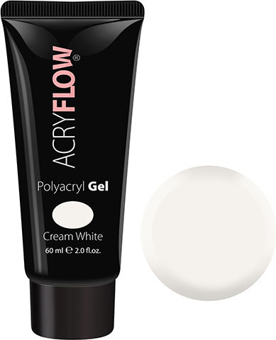 Acryflow Polyacryl Gel Falsche Nagelgel Cream Weiß 60ml