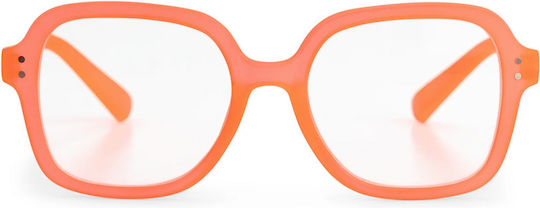Looplabb Damen Lesebrillen +2.50 in Orange Farbe