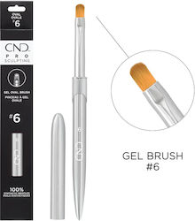 Cnd Pro Perie Ovală Gel Nr 6
