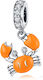 Daskalakis Schmuckherstellungsmaterialien 925 Silber Krabbe