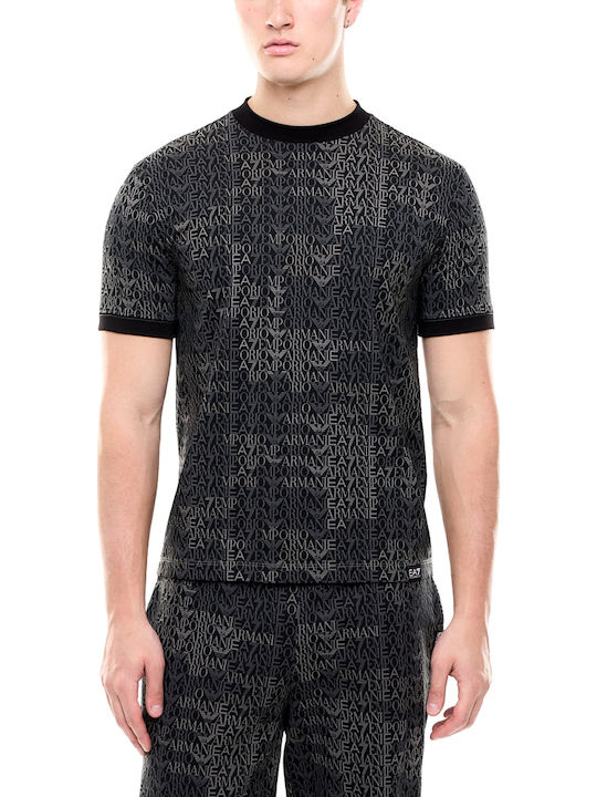 Emporio Armani Logo Athletic T-shirt Grey- Black