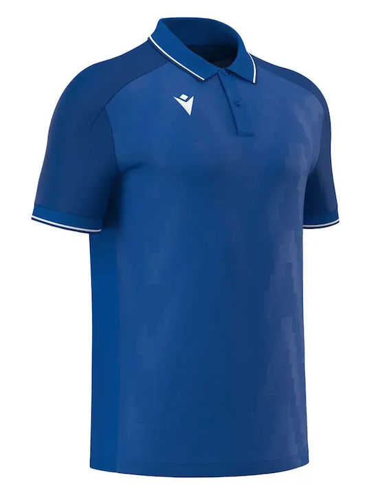 Echoes Polo Herrenblusen Royal Blau/Weiß