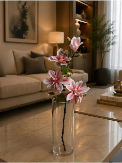 Stewehome Artificial Branch of Luxurious Magnolia Decorative Flower