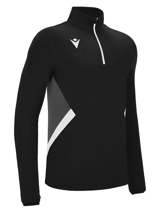 Macron Piave Herrenbluse Schwarz/Weiß