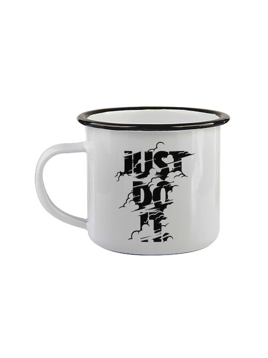 Koupakoupa Just Do It Enamel Mug Black 360ml