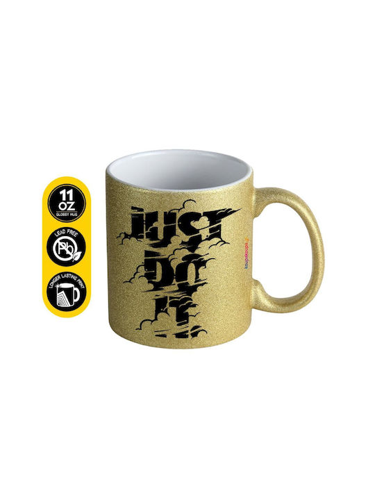 Koupakoupa Just Do It Ceramic Mug Gold 330ml