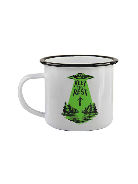 Koupakoupa Keep The Rest Mug Enamel Black 360ml...