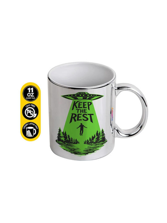 Koupakoupa The Rest Mug Ceramic Silver 330ml