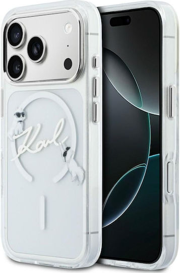 Karl Lagerfeld Script Logo Magsafe Case Iphone 18 Pro Max 17 Pro Max Clear Klhmp18x5hkscah