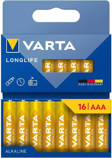 Varta Longlife Алкални батерии AAA 1.5V 16бр