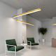 kelvo LED Commercial Linear Ceiling Lighting 72W Warm White IP20 with Adjustable Intensity L120xH7cm