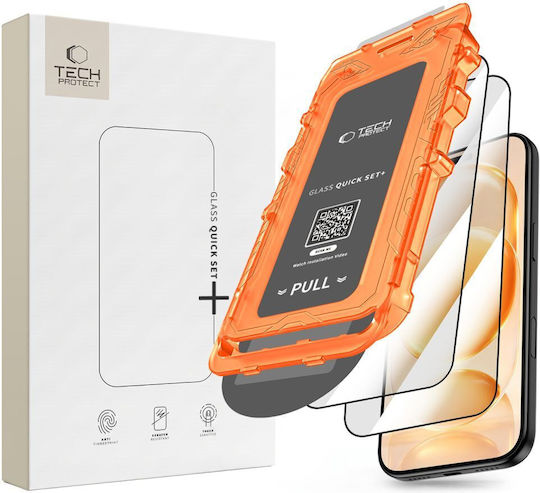 Закалено стъкло Tech-protect Quick Set+ 2 броя Iphone 17 Pro 18 Pro Черно 5906302341191