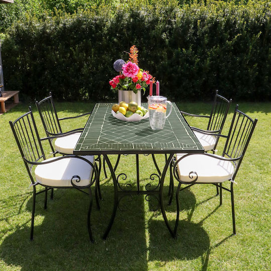 Garten- und Outdoor-Möbelsets Speisesaal 5 Stück Oem mit Kissen
