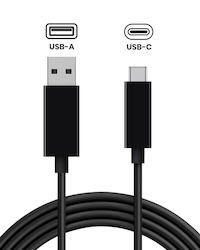 Кабел За Зареждане Usb-a Usb-c Контролер Ps5 Xbox Series Switch Pro 1.5m