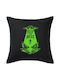 Koupakoupa Sofa-Kissen Keep The Rest aus 100% Baumwolle Schwarz 50x50cm