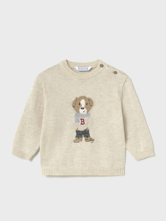 Mayoral Kids Long-sleeved Sweater Beige