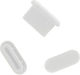 Schutzkappe Silikon Anti-Staub Stecker Usb-c 3er Pack Weiße