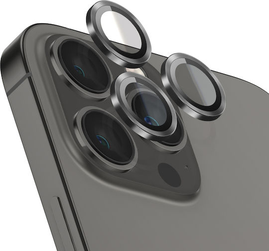 Zanaé Handy-Kameraschutz für iPhone 13 Pro / 13 Pro Max aus gehärtetem Glas Schwarz