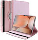 Smart Case 360° Rotating Stand Book Cover Samsung Galaxy Tab S7 S8 Rose Gold