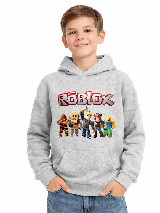 Kids Moda Детски Суичър с Качулка и Джобове Сив...