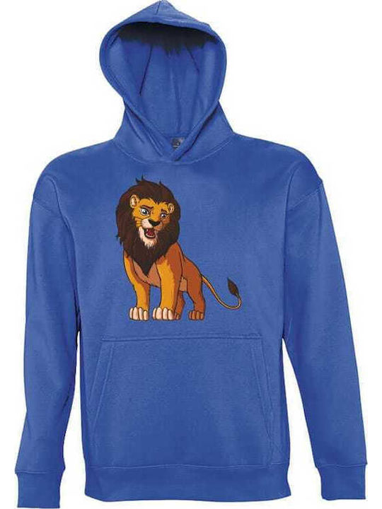 Kids Moda Детски Суичър с Качулка и Джобове Син...