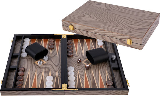 Engelhart Wooden Backgammon with Pawns 45.5x52cm