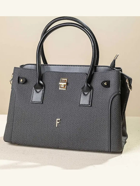 Fragola Women's Tote Bag Black Fishbone