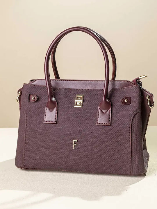 Fragola Women's Tote Bag Marron Fishbone