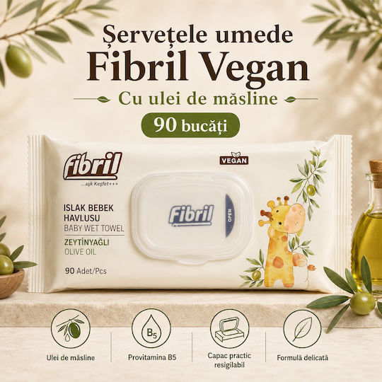 Fibril Fibril Baby-Feuchttücher Duftfrei & Parabene frei 90 Stück