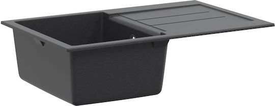 vidaXL Drop-In Küchenspüle aus Flüssigem Granit M78xB50cm Grau