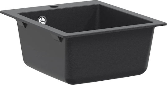 vidaXL Drop-In Küchenspüle aus Flüssiger Granit M42.5xP50cm Graues