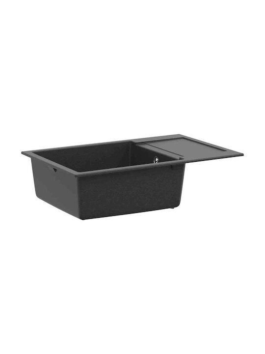 vidaXL Drop-In Küchenspüle aus Flüssigem Granit...