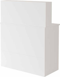 Hanah Home Reception Desk White