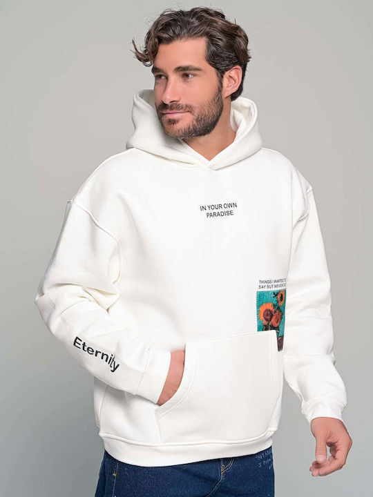 Ben Tailor Sweatshirt With Hood Ecru