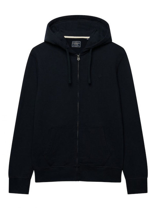 Superdry Ζακέτα με Κουκούλα Dark Navy