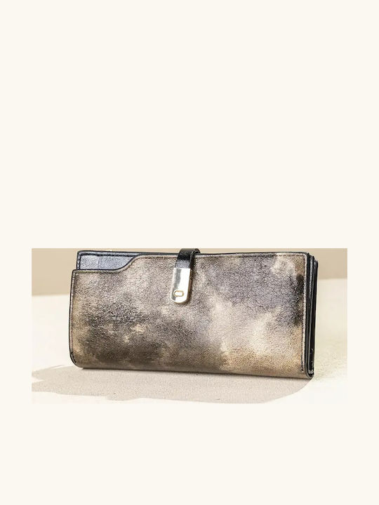 Fragola Large Women's Wallet Dark Beige Clouds