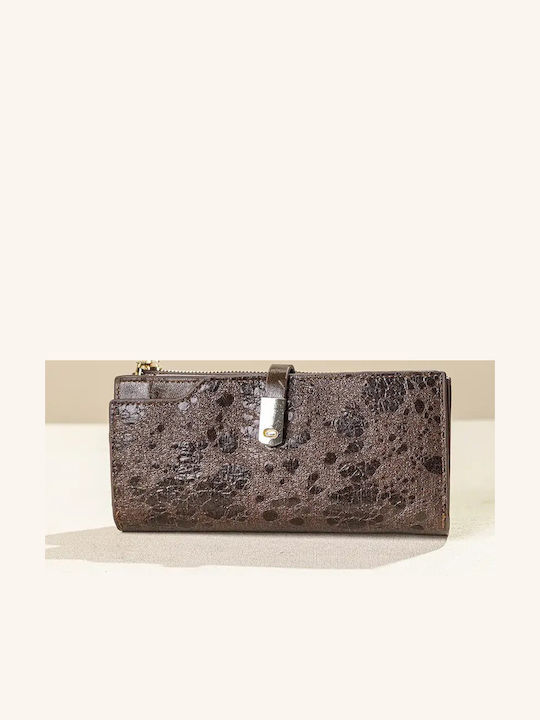 Fragola Large Women's Wallet Dark Coffee Drops