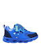 Sonic Kids Sneakers with Hoop & Loop Closure & with Lights Blue