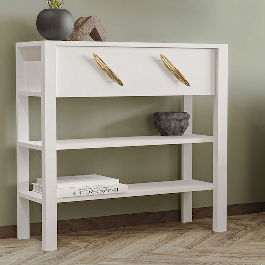 Henric Wooden Console White L90xW30xH85cm